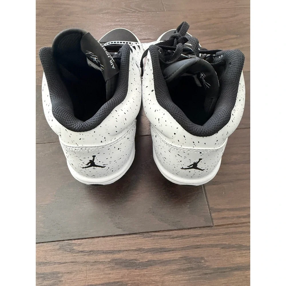 Air Jordan Stadium 90 Baseball Cleats White Black Speckle HQ0210-100 Mens 8